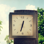 City clock in my hometown Ogre, Latvia